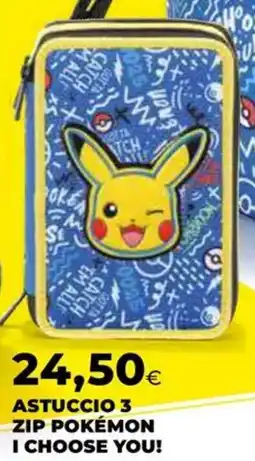 Extracoop Astuccio 3 zip pokémon i choose you! offerta