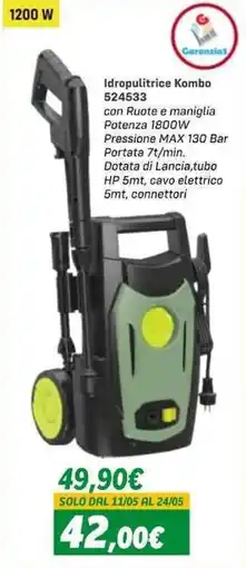 Orizzonte Idropulitrice Kombo offerta
