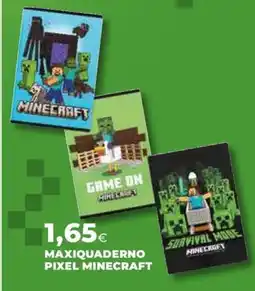 Extracoop MAXIQUADERNO PIXEL MINECRAFT offerta