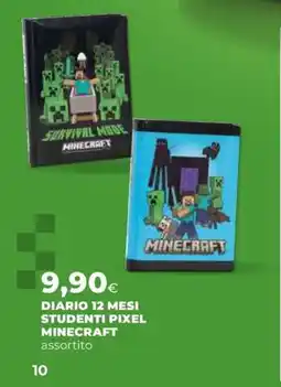 Extracoop Diario 12 mesi studenti pixel minecraft offerta