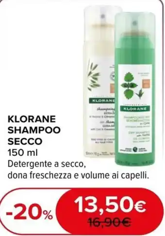 Dr.Max Klorane Shampoo Secco offerta