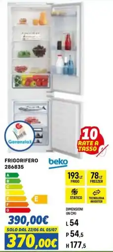 Orizzonte FRIGORIFERO beko offerta