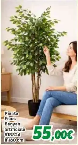 Orizzonte Pianta Ficus Banyan artificiale offerta