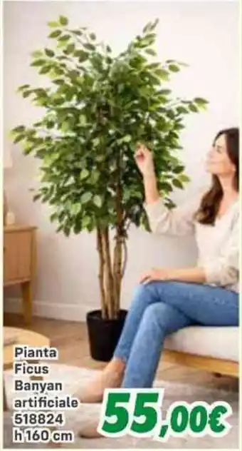 Pianta Ficus Banyan artificiale