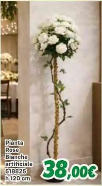 Pianta Rose Bianche artificiale