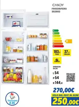 Orizzonte CANDY FRIGORIFERO 352882 offerta