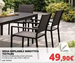 Brico Io Sedia impilabile imbottita textilen offerta