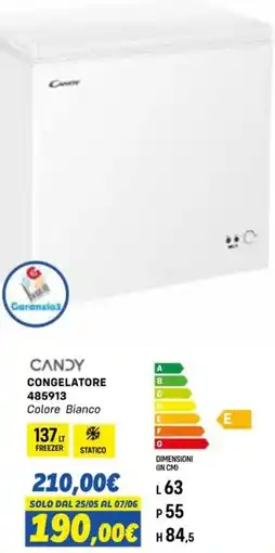 Orizzonte CANDY CONGELATORE 485913 offerta