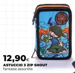 Extracoop ASTUCCIO 3 ZIP SHOUT offerta