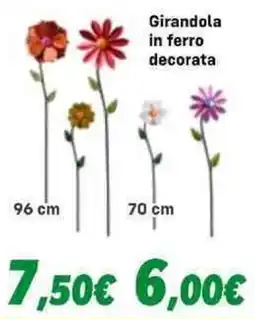 Orizzonte Girandola in ferro decorata offerta
