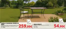 Brico Io TAVOLO TAORMINA 150X80 CM NERO offerta