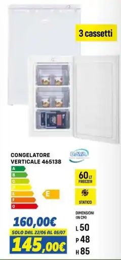 Orizzonte CONGELATORE VERTICALE 465138 offerta