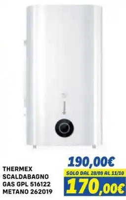 Orizzonte THERMEX SCALDABAGNO GAS GPL 516122 METANO 262019 offerta