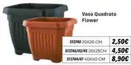 Orizzonte Vaso Quadrato Flower offerta
