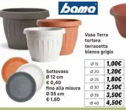 Orizzonte Bama vaso terra tortora offerta