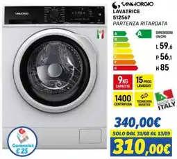 Orizzonte SANGIORGIO LAVATRICE offerta