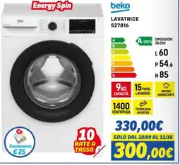 Orizzonte Beko lavatrice 527816 offerta