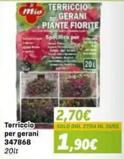 Orizzonte Terriccio per gerani Mio offerta