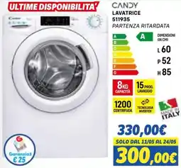 Orizzonte CANDY LAVATRICE 511935 offerta