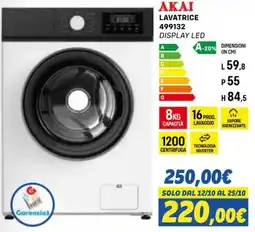 Orizzonte AKAI LAVATRICE 499132 offerta