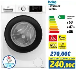 Orizzonte LAVATRICE BEKO offerta