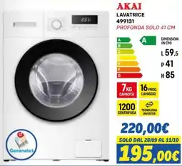 Orizzonte AKAI LAVATRICE offerta