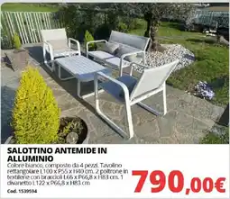 Brico Io SALOTTINO ANTEMIDE IN ALLUMINIO offerta
