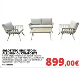 Brico Io SALOTTINO GIACINTO IN ALLUMINIO / COMPOSITE offerta