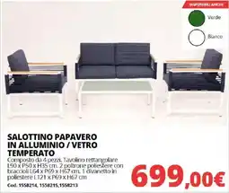 Brico Io SALOTTINO PAPAVERO offerta