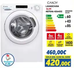 Orizzonte CANDY LAVASCIUGA SLIM offerta