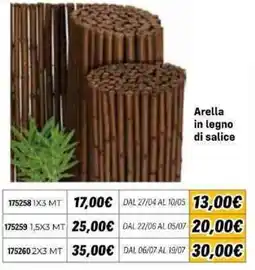 Orizzonte Arella in legno di salice offerta