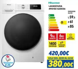 Orizzonte Hisense LAVASCIUGA offerta