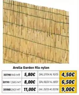 Orizzonte Arella Garden filo nylon offerta