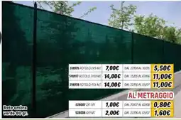 Orizzonte Rete ombra verde 80 gr. offerta