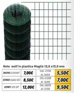 Orizzonte Rete wolf in plastica offerta