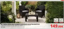 Brico Io Set tropea midollino polimerico ecologico in rattan sintetico offerta