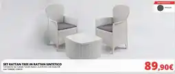Brico Io Set rattan tree in rattan sintetico offerta
