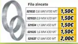 Orizzonte Filo zincato offerta