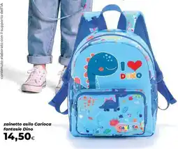 Extracoop zainetto asilo Carioca fantasie Dino offerta