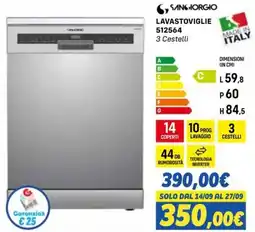 Orizzonte Lavastoviglie Sangiorgio 512564 offerta