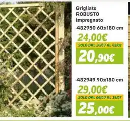 Orizzonte Grigliato ROBUSTO impregnato offerta