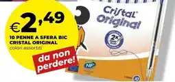 Extracoop Penne a sfera BIC Cristal Original offerta