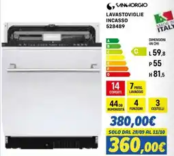 Orizzonte SANGIORGIO LAVASTOVIGLIE INCASSO offerta