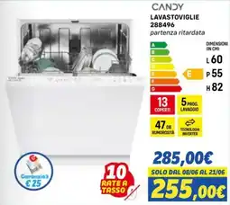 Orizzonte CANDY LAVASTOVIGLIE 288496 offerta