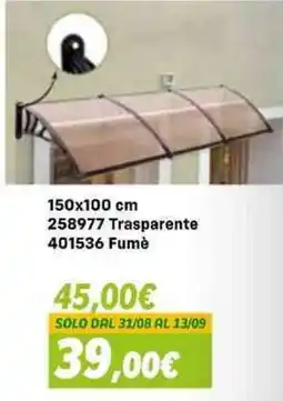 Orizzonte Trasparente Fumè offerta