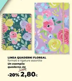 Extracoop LINEA QUADERNI FLOREAL offerta