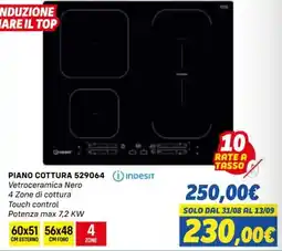 Orizzonte PIANO COTTURA 529064 Indesit offerta