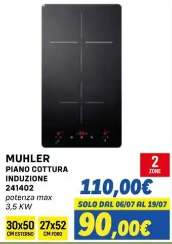 MUHLER PIANO COTTURA INDUZIONE
