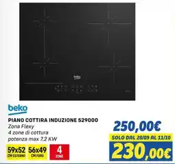 Orizzonte Beko PIANO COTTIRA INDUZIONE 529000 offerta