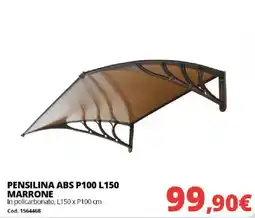 Brico Io PENSILINA ABS P100 L150 MARRONE offerta